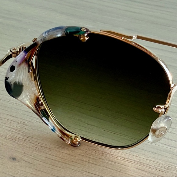 New KREWE Earhart Blinker Capri 24K Sunglasses - Unisex